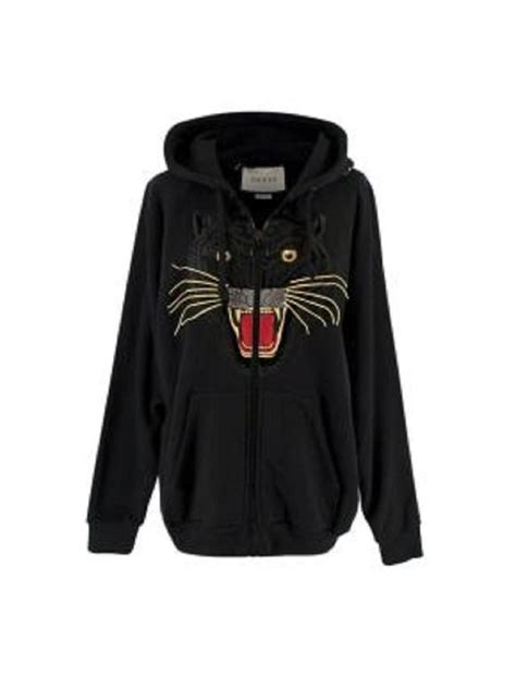 gucci black panther hoodie|gucci oversized hoodie.